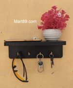 2 in 1 key holder & Mobile charging stand for wall چابی لٹکانے کا اسٹینڈ - Image 2