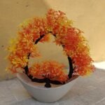 Orange Heart shape Home Decor Artificial plants and Flowers