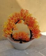 Orange Heart shape Home Decor Artificial plants and Flowers