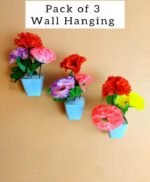 Pack of 3 Different Plants Design wall Hanging