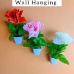 Pack of 3 Different Rose Design wall Hanging