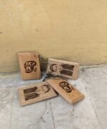 Pack of 2 Laser cutting keychain both side printed YA ALLAH & Imran Khan image printed key ring - Image 3