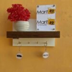 Famous wall Mounted Key holder Brown &  white