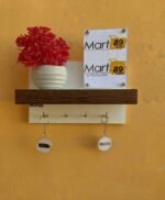 Famous wall Mounted Key holder Brown &  white