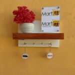 Amazon & Daraz Famous wall Mounted Key holder light brown & white