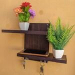 Wall Decor Shelf Mobile charging stand & Key holder
