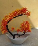 Orange C shape Home Decor Artificial plants and Flowers - Image 2