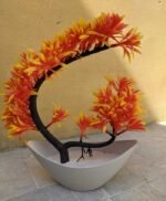 Orange C shape Home Decor Artificial plants and Flowers