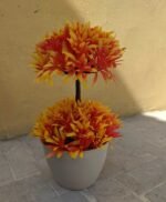 Orange Round shape Home Decor Artificial plants and Flowers
