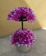 Purple Round shape Home Decor Artificial plants and Flowers - Image 2