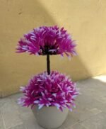 Purple Round shape Home Decor Artificial plants and Flowers