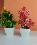 Pack of 2 Green and Red  Artificial plant - Image 2